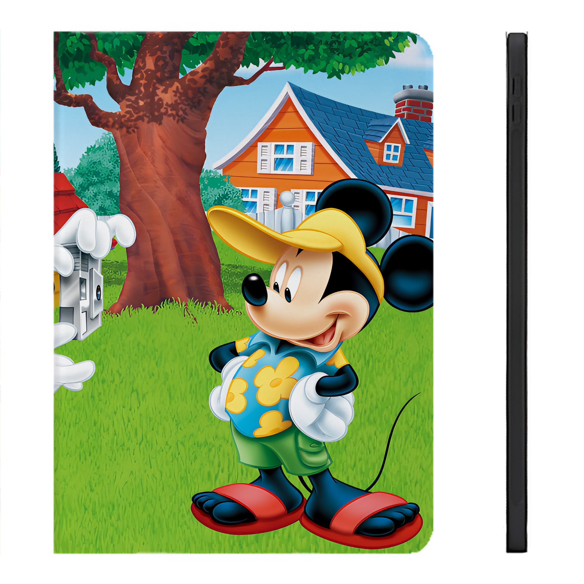 （画像用） ミッキーマウス Mickey Mouse IPadケース ペンホルダー付き ブックスタイルデザイン